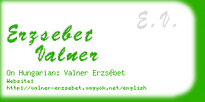 erzsebet valner business card